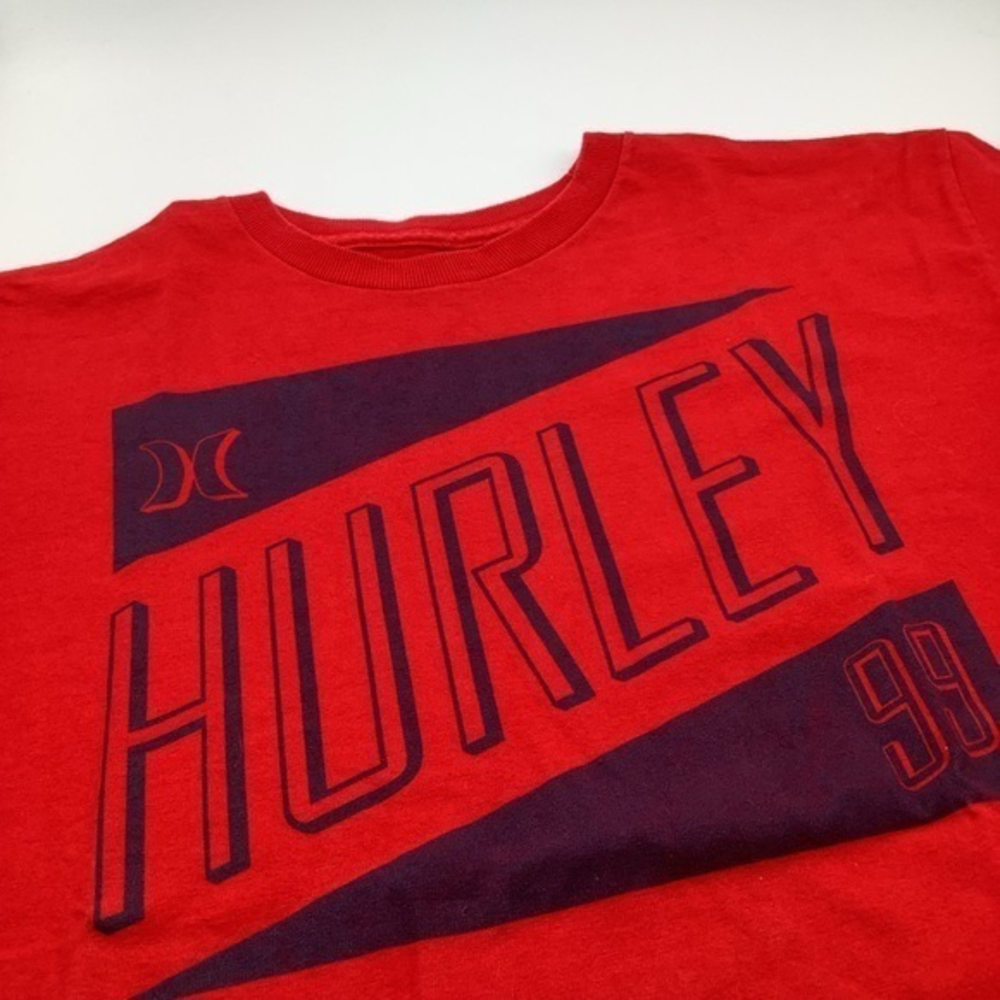 Men's Hurley RED T-Shirt Short Sleeve SIZE M - MEDIUM - HURLEY‎